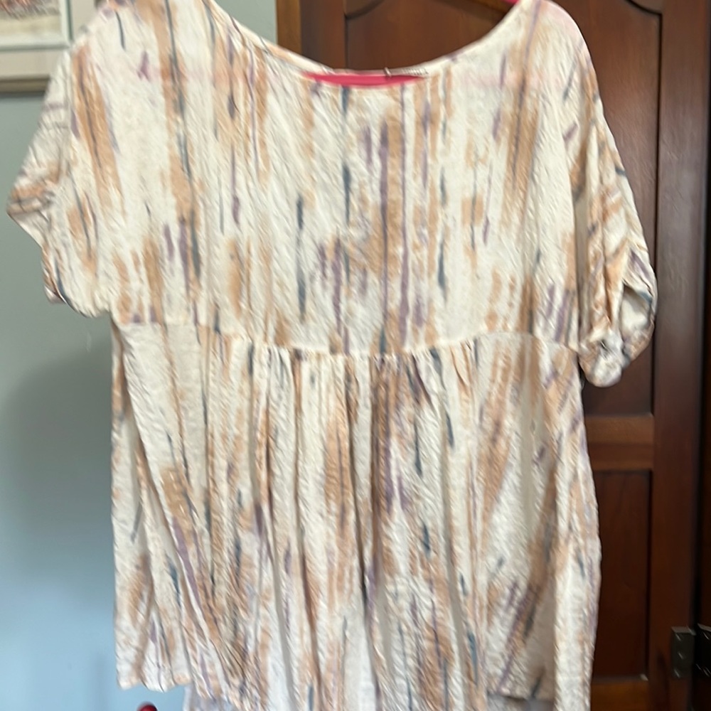 Adora babydoll watercolor top